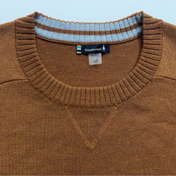 Smartwool Sweater Womens Size Medium Brown Long Sleeve Lightweight Wool Blend - Picture 12 of 14